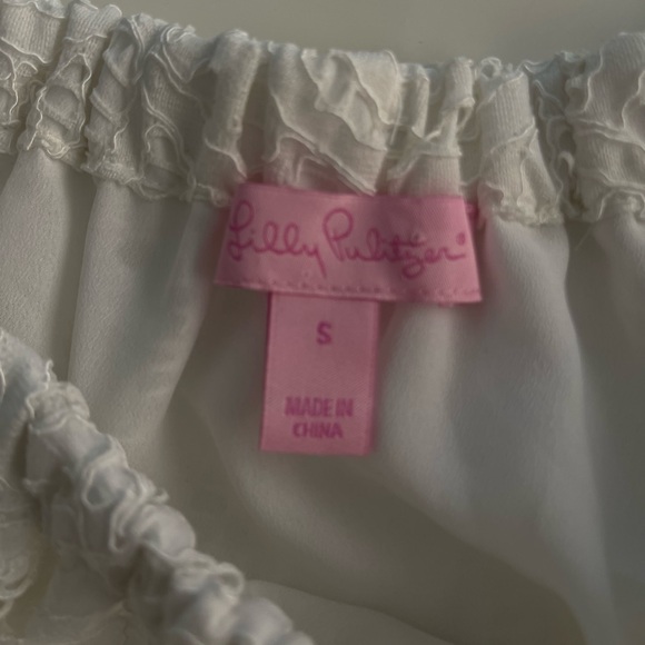 Lilly Pulitzer White Off Shoulder Dress - Picture 8 of 11